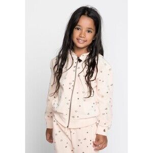 $168 MUNSTER KIDS Designer Girls Zip Up Hoodie Sweatshirt & Jogger Track Set 4